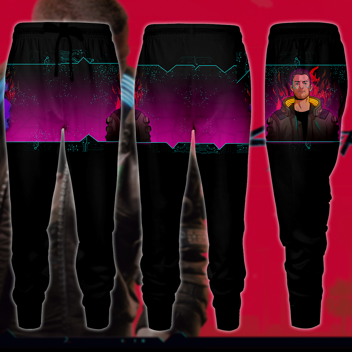 Cyberpunk 2077 Video Game 3D All Over Print T-shirt Tank Top Zip Hoodie Pullover Hoodie Hawaiian Shirt Beach Shorts Jogger Joggers