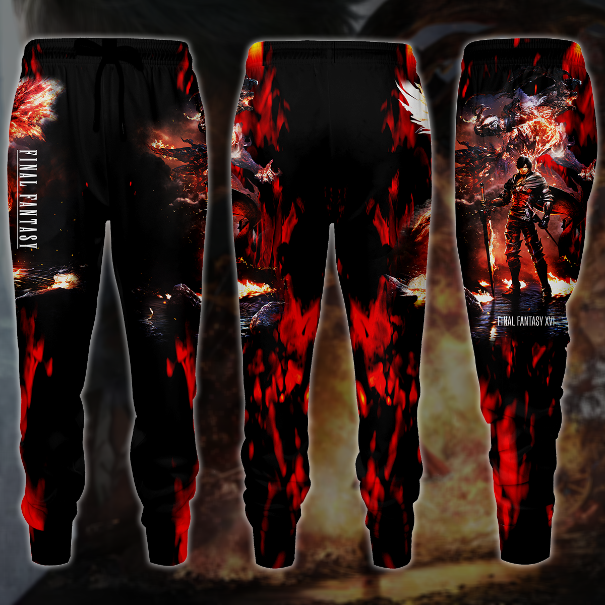 Final Fantasy XVI Video Game 3D All Over Printed T-shirt Tank Top Zip Hoodie Pullover Hoodie Hawaiian Shirt Beach Shorts Jogger Joggers