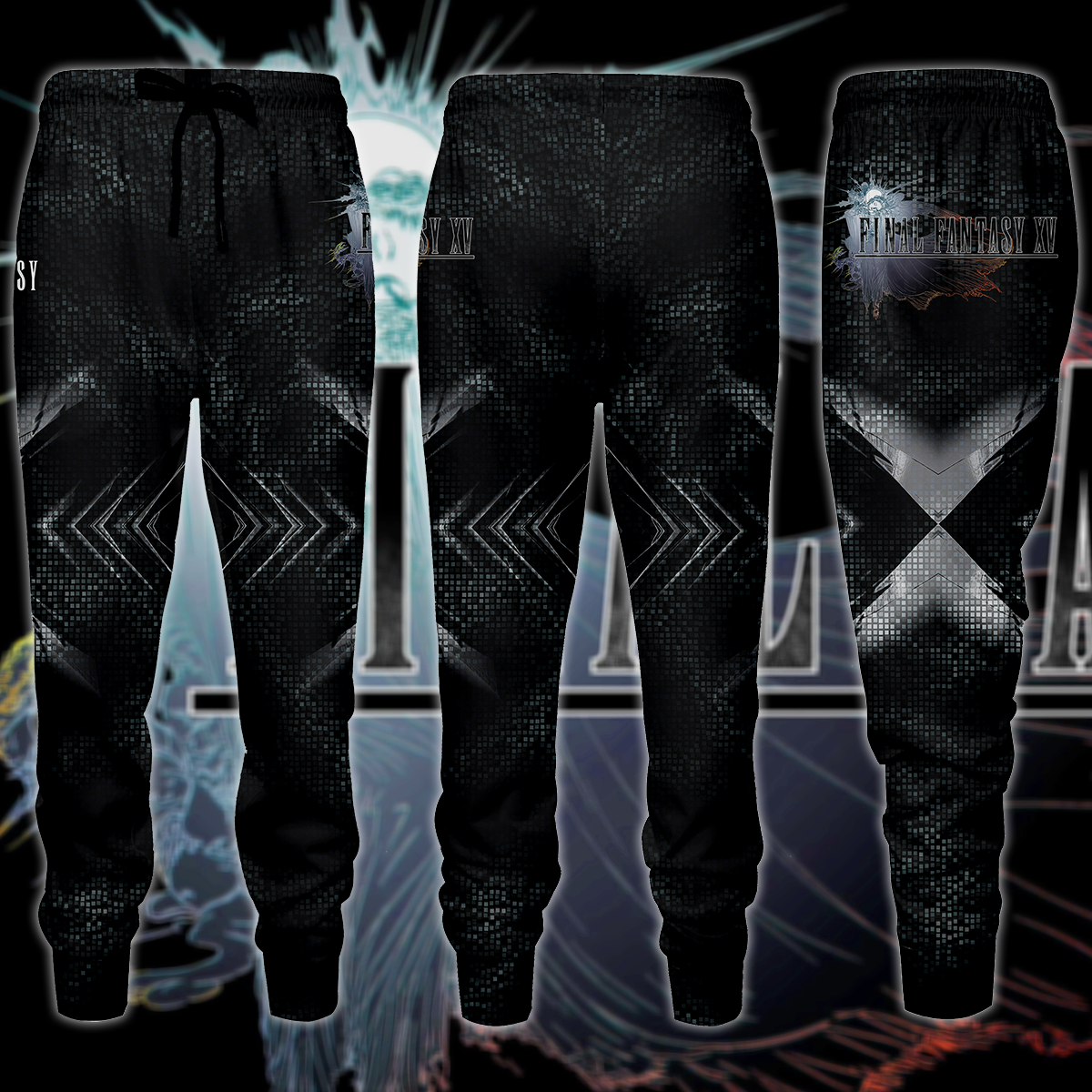 Final Fantasy XV Video Game 3D All Over Print T-shirt Tank Top Zip Hoodie Pullover Hoodie Hawaiian Shirt Beach Shorts Jogger Joggers