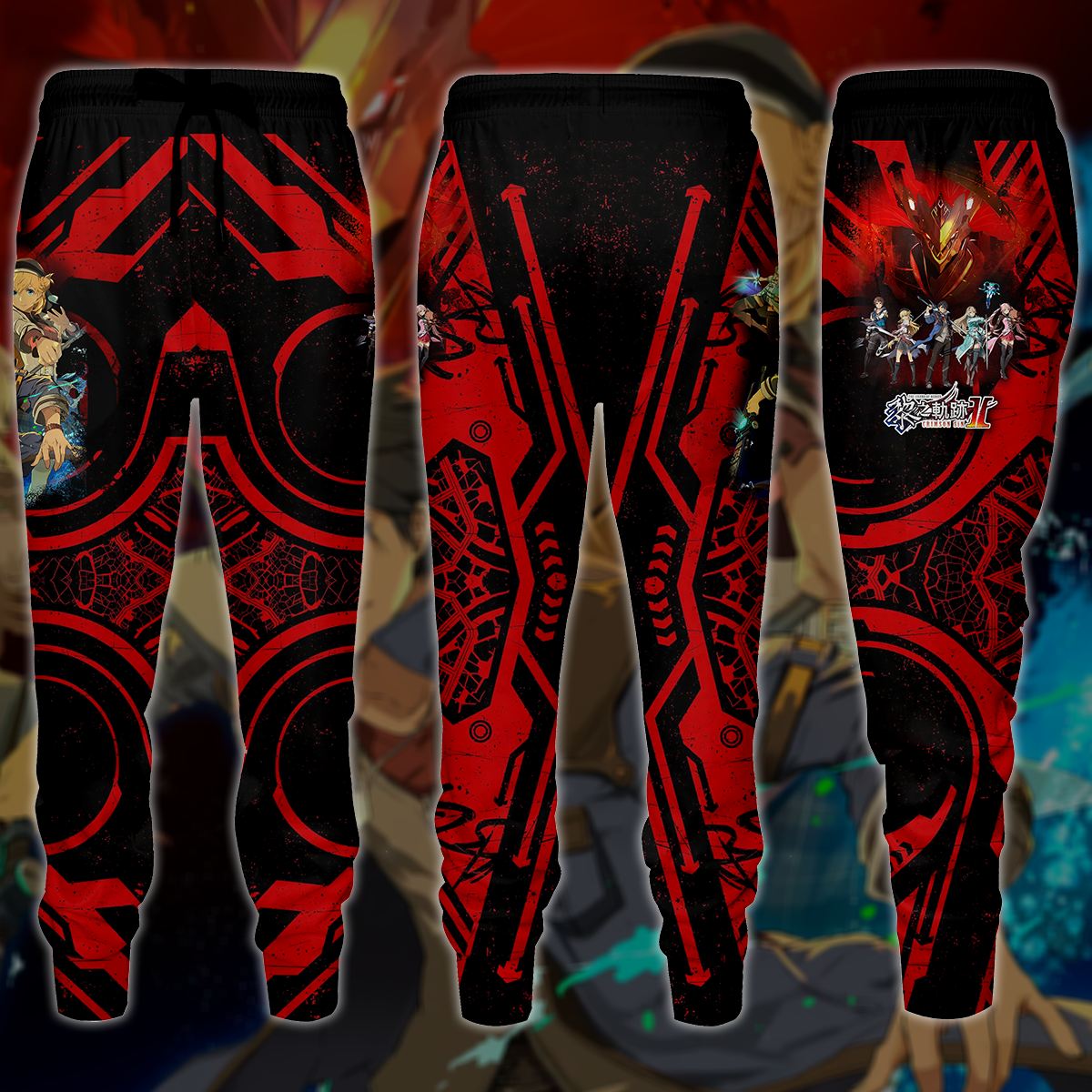 The Legend of Heroes: Kuro no Kiseki II – Crimson Sin Video Game 3D All Over Printed T-shirt Tank Top Zip Hoodie Pullover Hoodie Hawaiian Shirt Beach Shorts Jogger Joggers