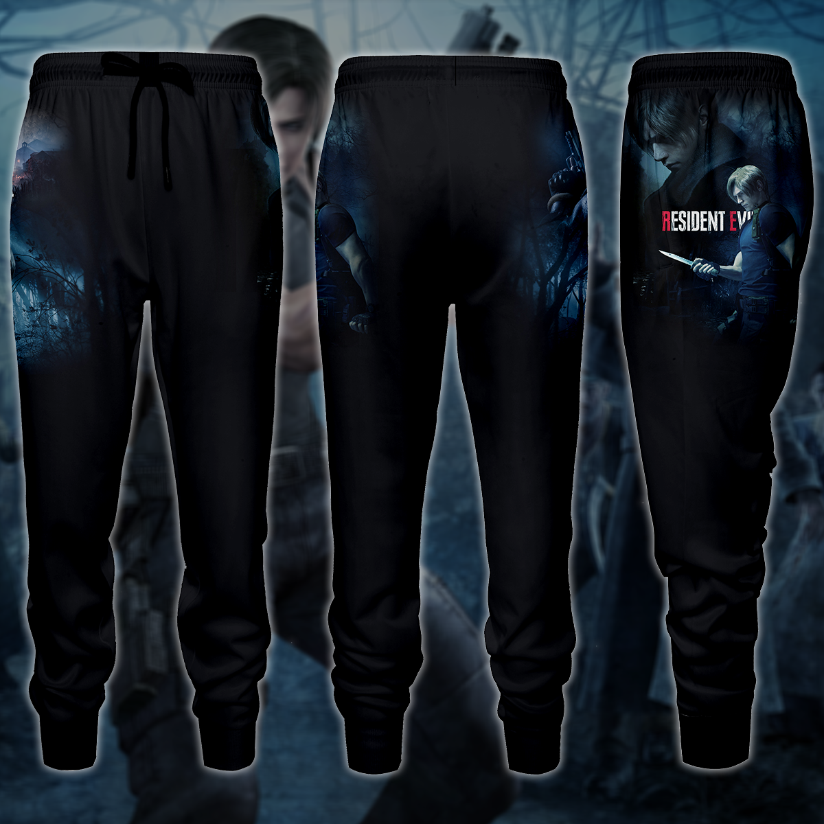 Resident Evil 4 Leon Kennedy Video Game 3D All Over Printed T-shirt Tank Top Zip Hoodie Pullover Hoodie Hawaiian Shirt Beach Shorts Jogger Joggers