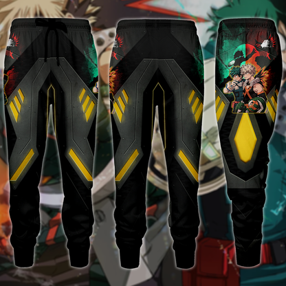 My Hero Academia: Deku x Bakugo 3D All Over Print T-shirt Tank Top Zip Hoodie Pullover Hoodie Hawaiian Shirt Beach Shorts Jogger Joggers