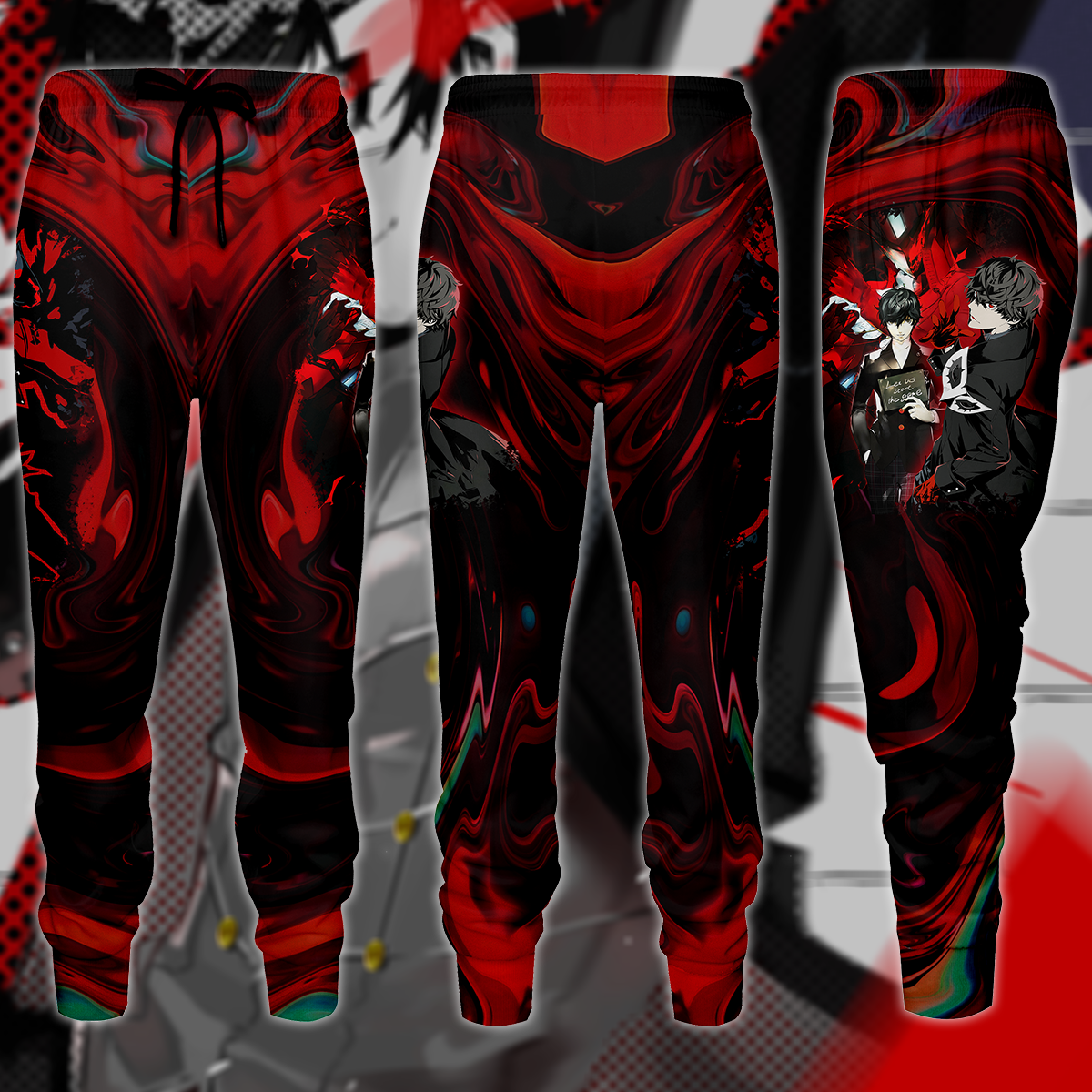 Persona 5 Strikers Joker Video Game 3D All Over Print T-shirt Tank Top Zip Hoodie Pullover Hoodie Hawaiian Shirt Beach Shorts Jogger Joggers