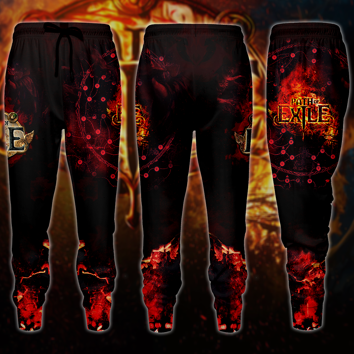 Path Of Exile Video Game 3D All Over Print T-shirt Tank Top Zip Hoodie Pullover Hoodie Hawaiian Shirt Beach Shorts Jogger Joggers