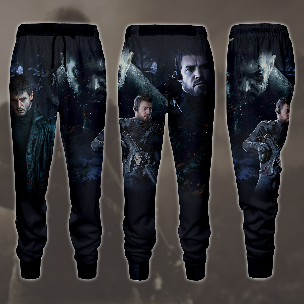 Resident Evil Chris Redfield Video Game All Over Printed T-shirt Tank Top Zip Hoodie Pullover Hoodie Hawaiian Shirt Beach Shorts Joggers