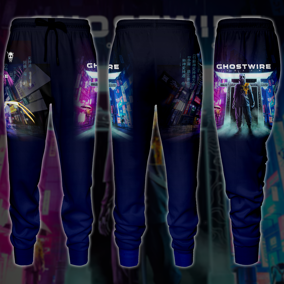 Ghostwire Tokyo Video Game 3D All Over Printed T-shirt Tank Top Zip Hoodie Pullover Hoodie Hawaiian Shirt Beach Shorts Jogger Joggers