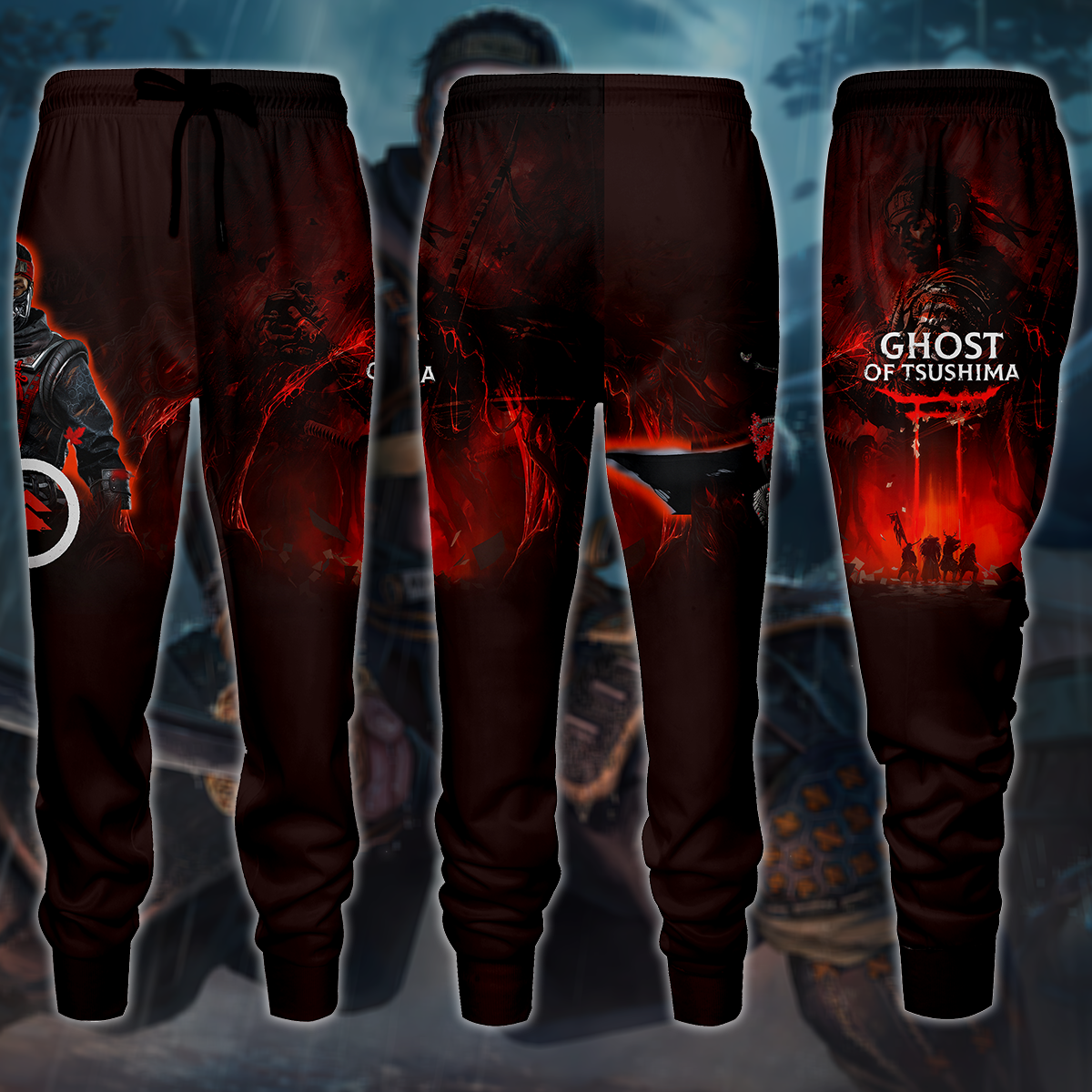 Ghost of Tsushima Video Game 3D All Over Print T-shirt Tank Top Zip Hoodie Pullover Hoodie Hawaiian Shirt Beach Shorts Jogger Joggers