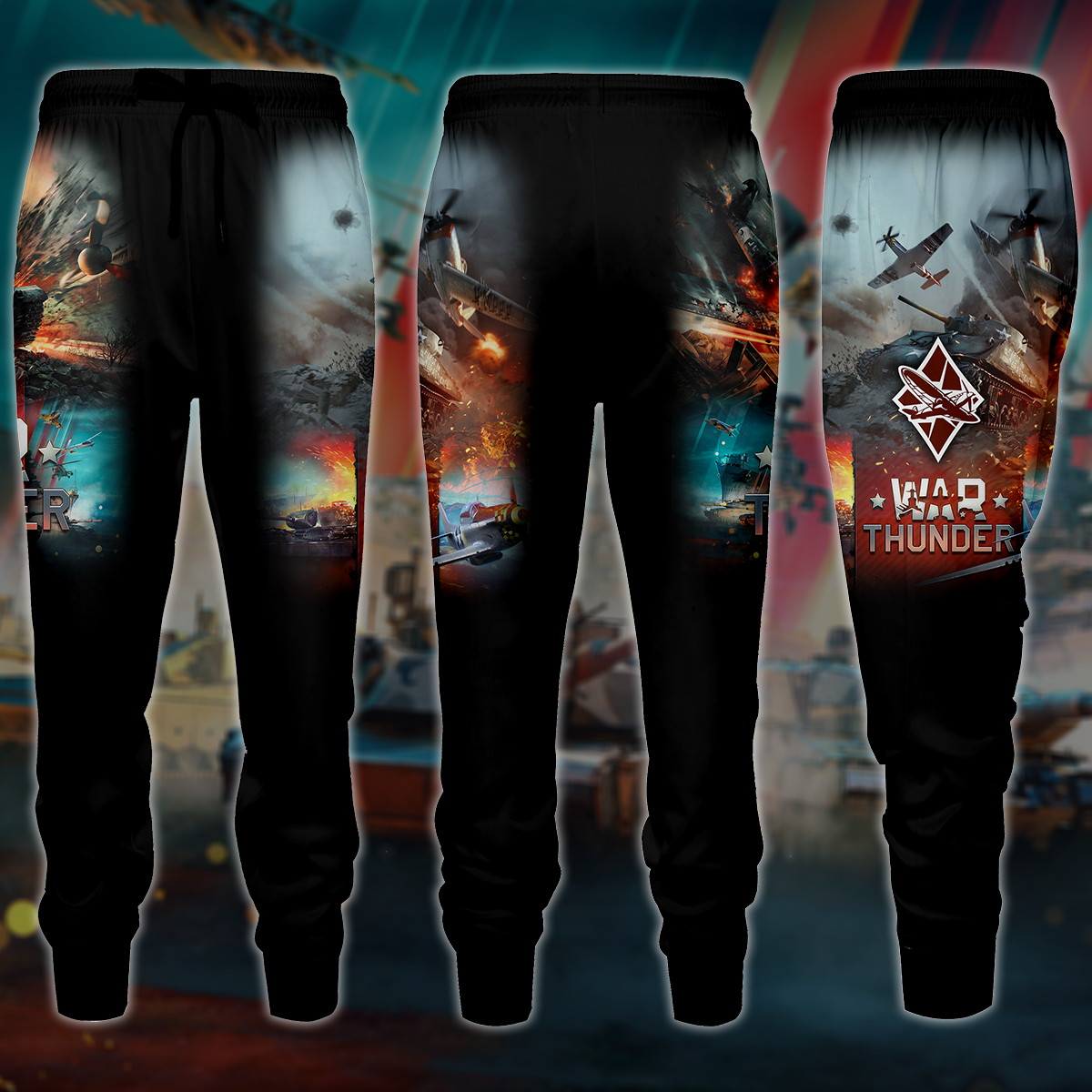 War Thunder Video Game 3D All Over Printed T-shirt Tank Top Zip Hoodie Pullover Hoodie Hawaiian Shirt Beach Shorts Jogger Joggers