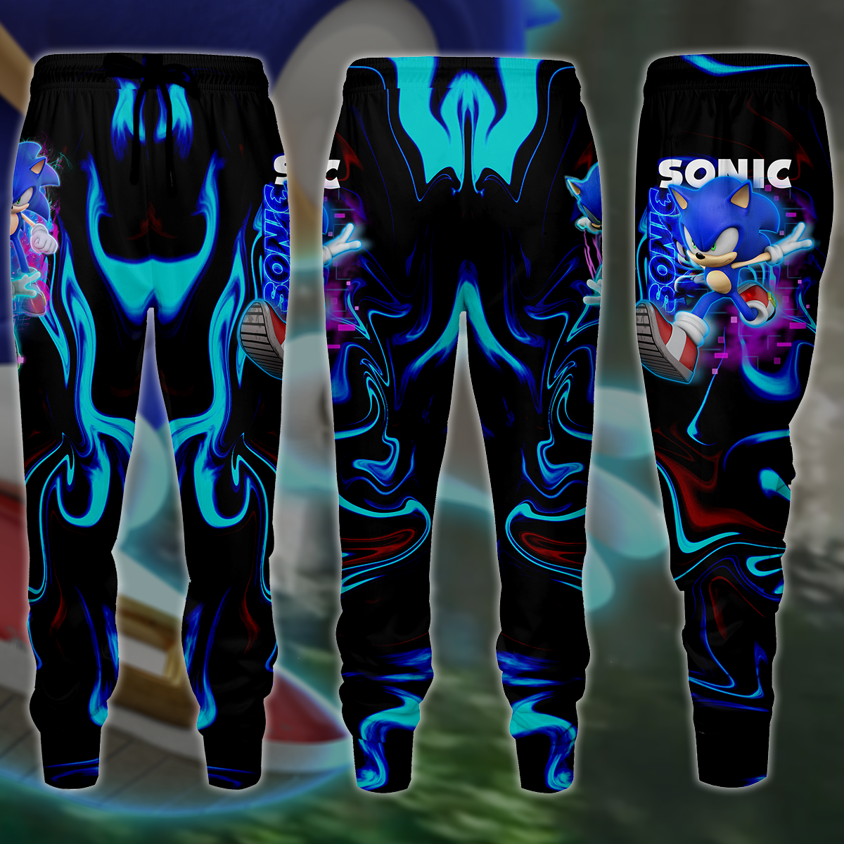 Sonic Video Game 3D All Over Print T-shirt Tank Top Zip Hoodie Pullover Hoodie Hawaiian Shirt Beach Shorts Jogger Joggers
