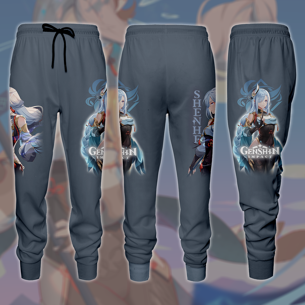 Genshin Impact Shenhe Video Game All Over Printed T-shirt Tank Top Zip Hoodie Pullover Hoodie Hawaiian Shirt Beach Shorts Joggers Joggers