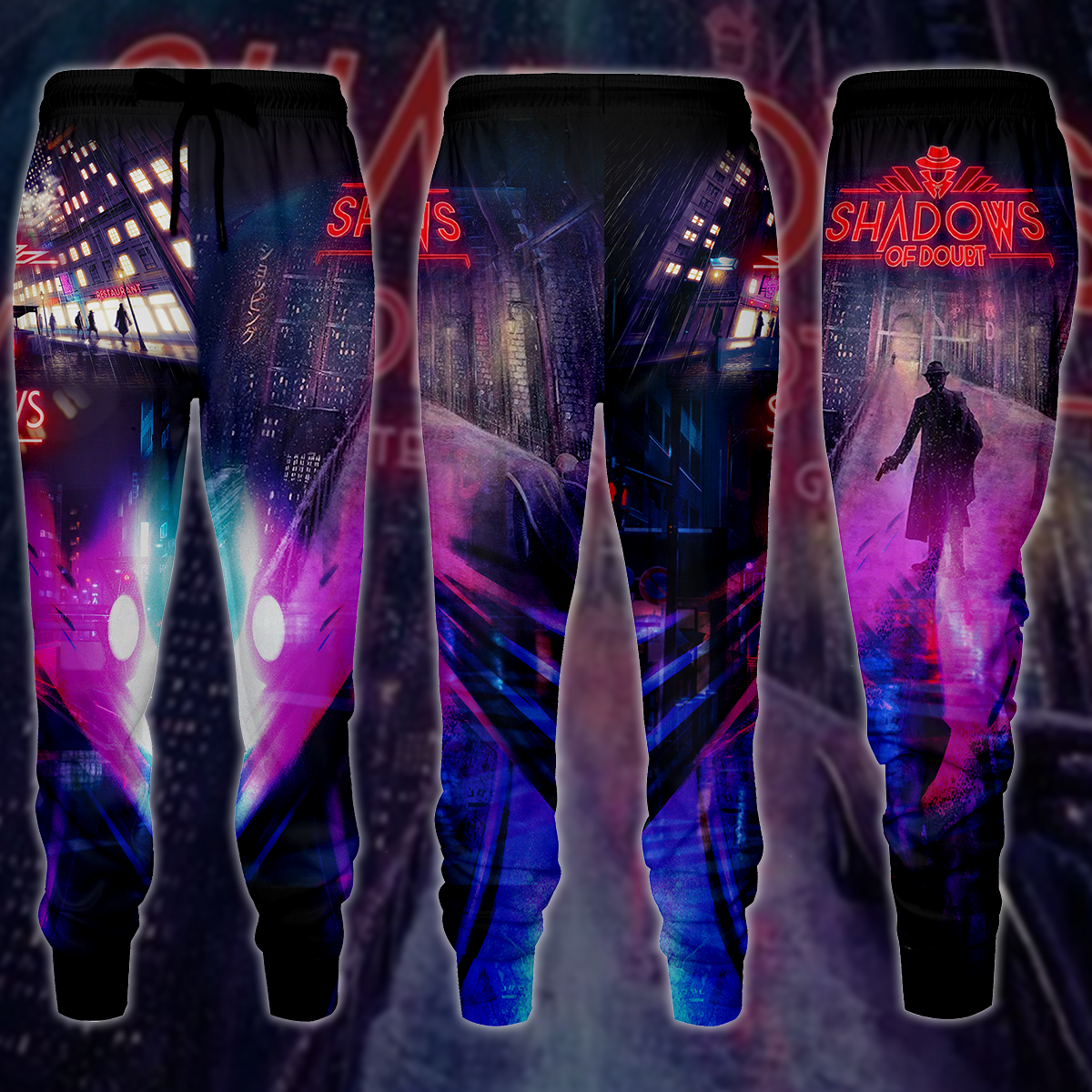 Shadows of Doubt Video Game 3D All Over Printed T-shirt Tank Top Zip Hoodie Pullover Hoodie Hawaiian Shirt Beach Shorts Jogger Joggers