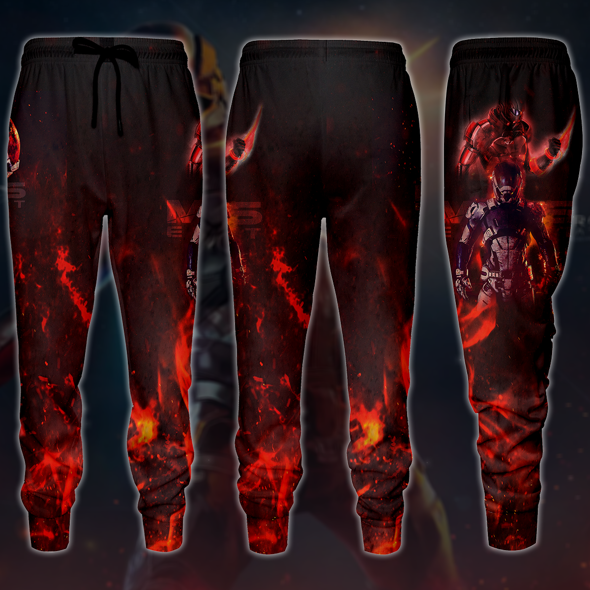 Mass Effect Video Game 3D All Over Print T-shirt Tank Top Zip Hoodie Pullover Hoodie Hawaiian Shirt Beach Shorts Jogger Joggers