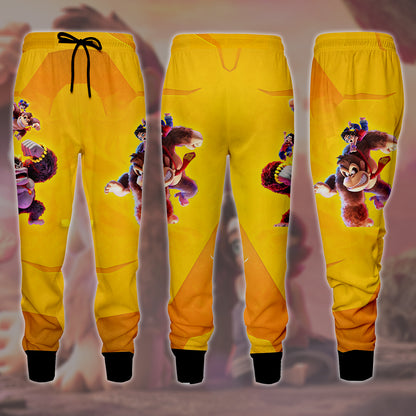 Donkey Kong Bananza Video Game All Over Printed T-shirt Tank Top Zip Hoodie Pullover Hoodie Hawaiian Shirt Beach Shorts Joggers Joggers