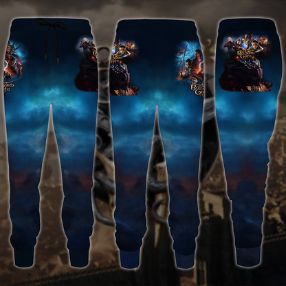 Baldur's Gate 3 Video Game All-Over T-shirt Hoodie Tank Top Hawaiian Shirt Beach Shorts Joggers Joggers