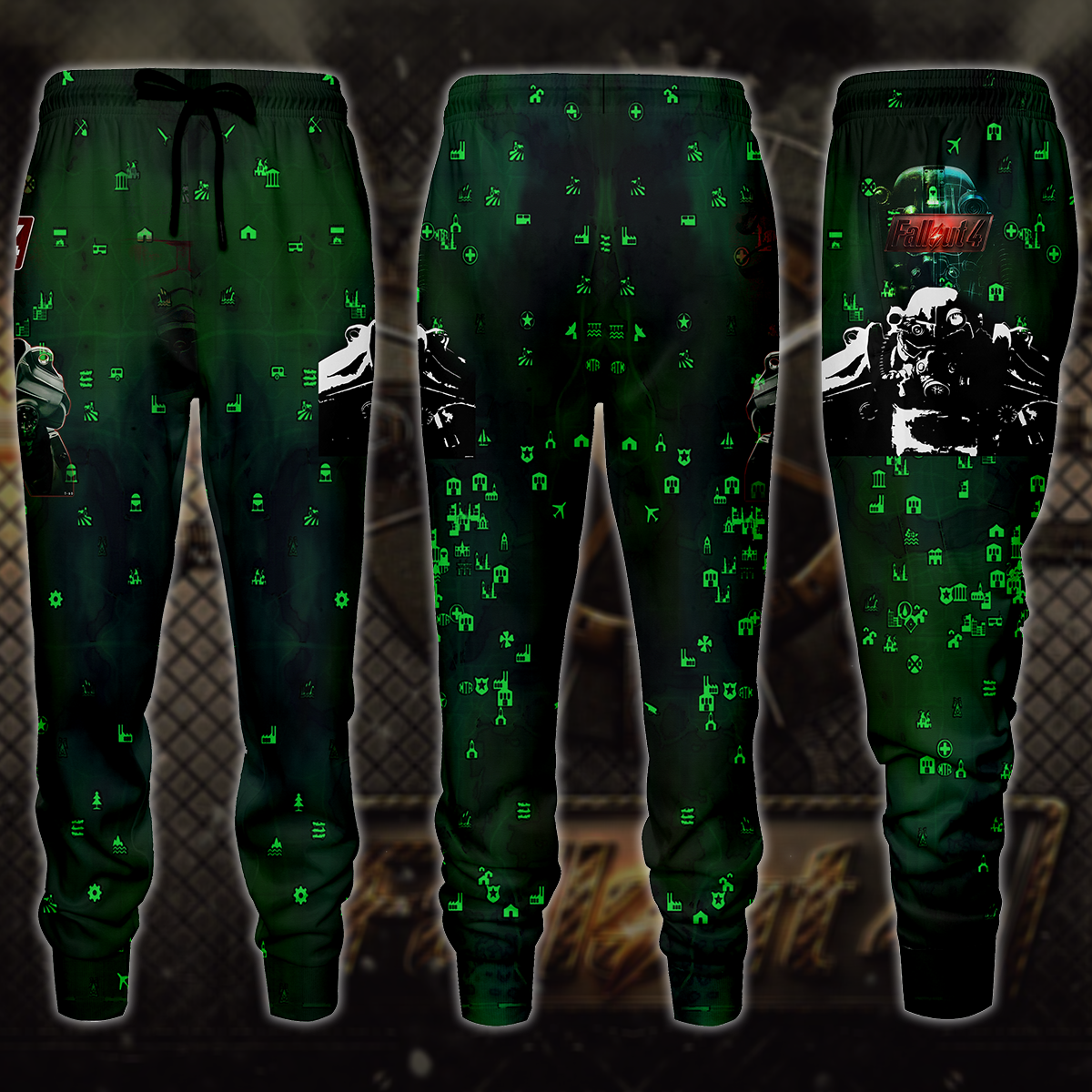 Fallout 4 Video Game 3D All Over Print T-shirt Tank Top Zip Hoodie Pullover Hoodie Hawaiian Shirt Beach Shorts Jogger Joggers