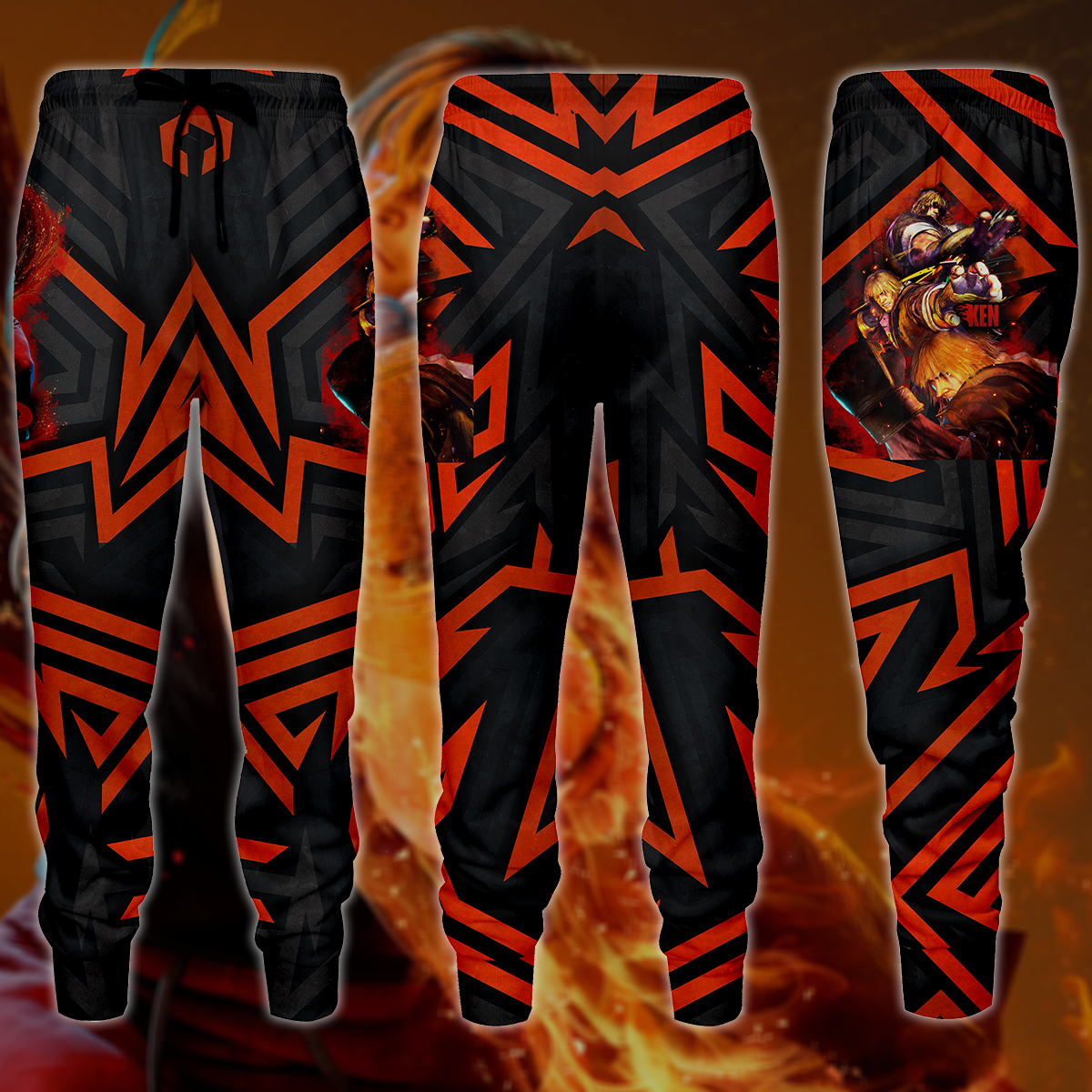 Street Fighter 6 Ken Video Game 3D All Over Printed T-shirt Tank Top Zip Hoodie Pullover Hoodie Hawaiian Shirt Beach Shorts Jogger Joggers