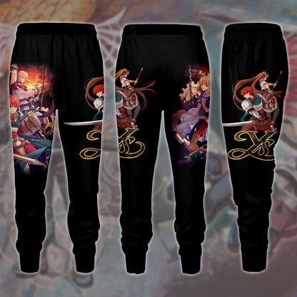 Ys Adol Christin Video Game All Over Printed T-shirt Tank Top Zip Hoodie Pullover Hoodie Hawaiian Shirt Beach Shorts Joggers