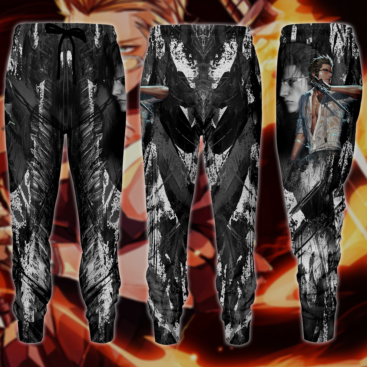 Final Fantasy XV Ignis Scientia Video Game 3D All Over Print T-shirt Tank Top Zip Hoodie Pullover Hoodie Hawaiian Shirt Beach Shorts Jogger Joggers