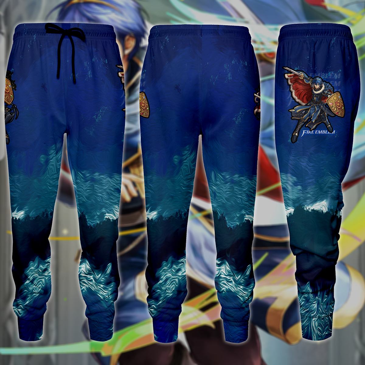 Fire Emblem Marth Video Game 3D All Over Print T-shirt Tank Top Zip Hoodie Pullover Hoodie Hawaiian Shirt Beach Shorts Jogger Joggers