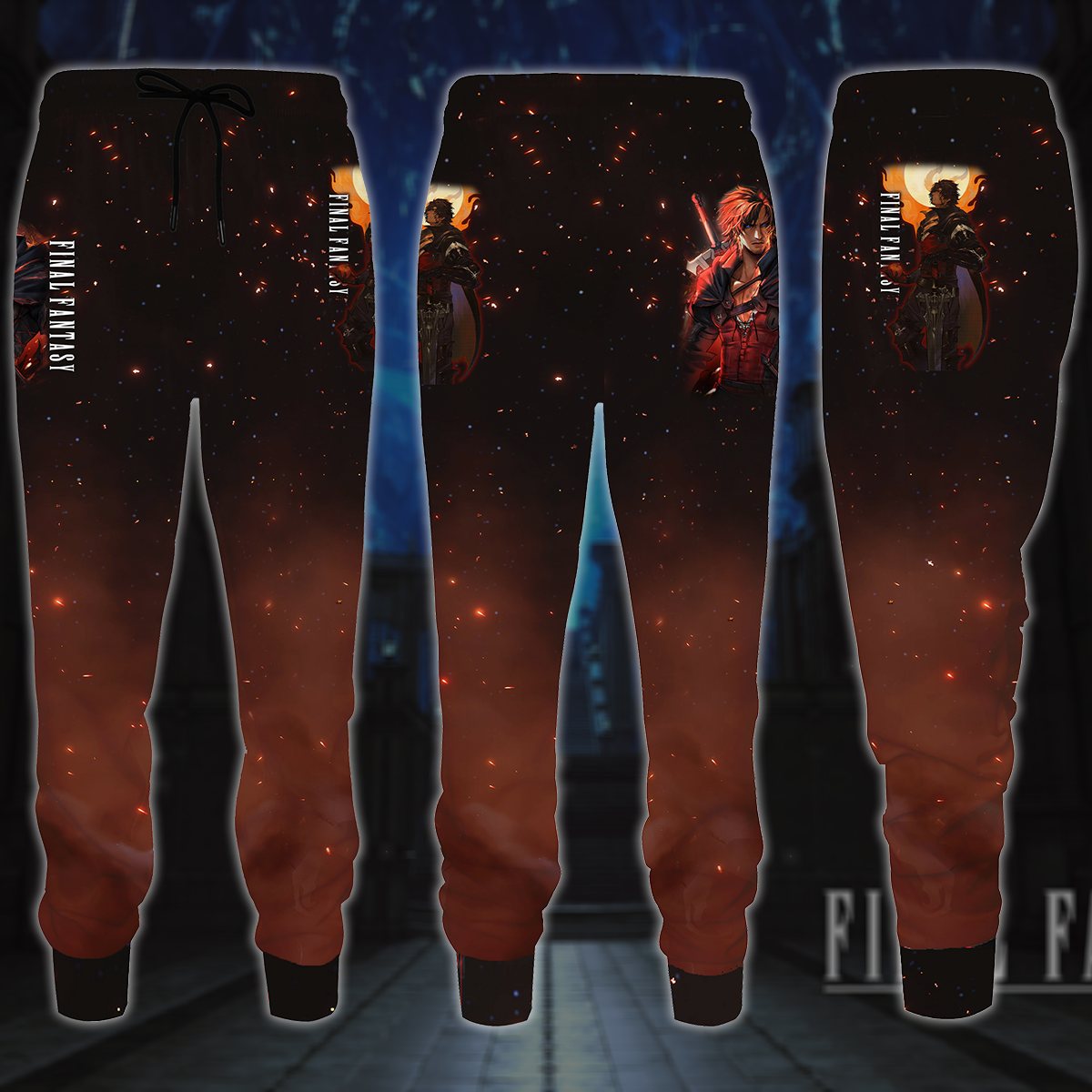 Final Fantasy XVI Video Game All-Over T-shirt Hoodie Tank Top Hawaiian Shirt Beach Shorts Joggers Joggers