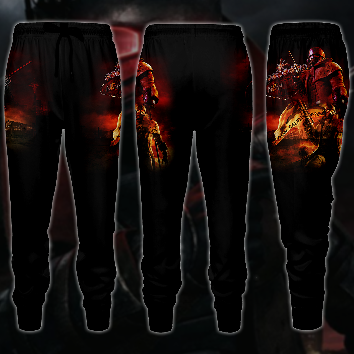 Fallout New Vegas Video Game 3D All Over Printed T-shirt Tank Top Zip Hoodie Pullover Hoodie Hawaiian Shirt Beach Shorts Jogger Joggers