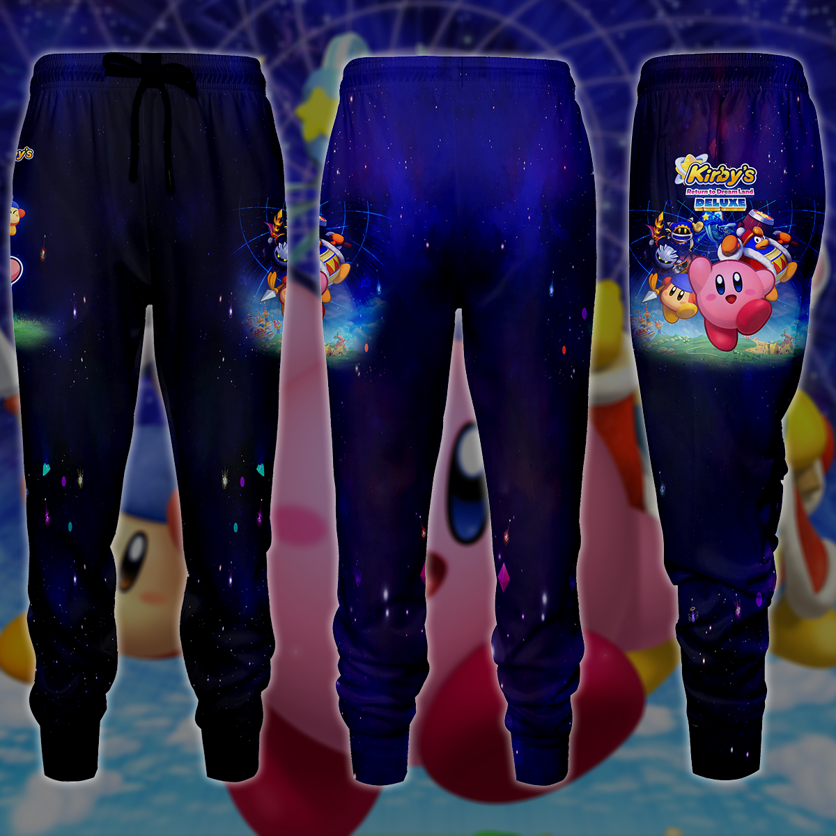 Kirby's Return to Dream Land Deluxe Video Game 3D All Over Printed T-shirt Tank Top Zip Hoodie Pullover Hoodie Hawaiian Shirt Beach Shorts Jogger Joggers