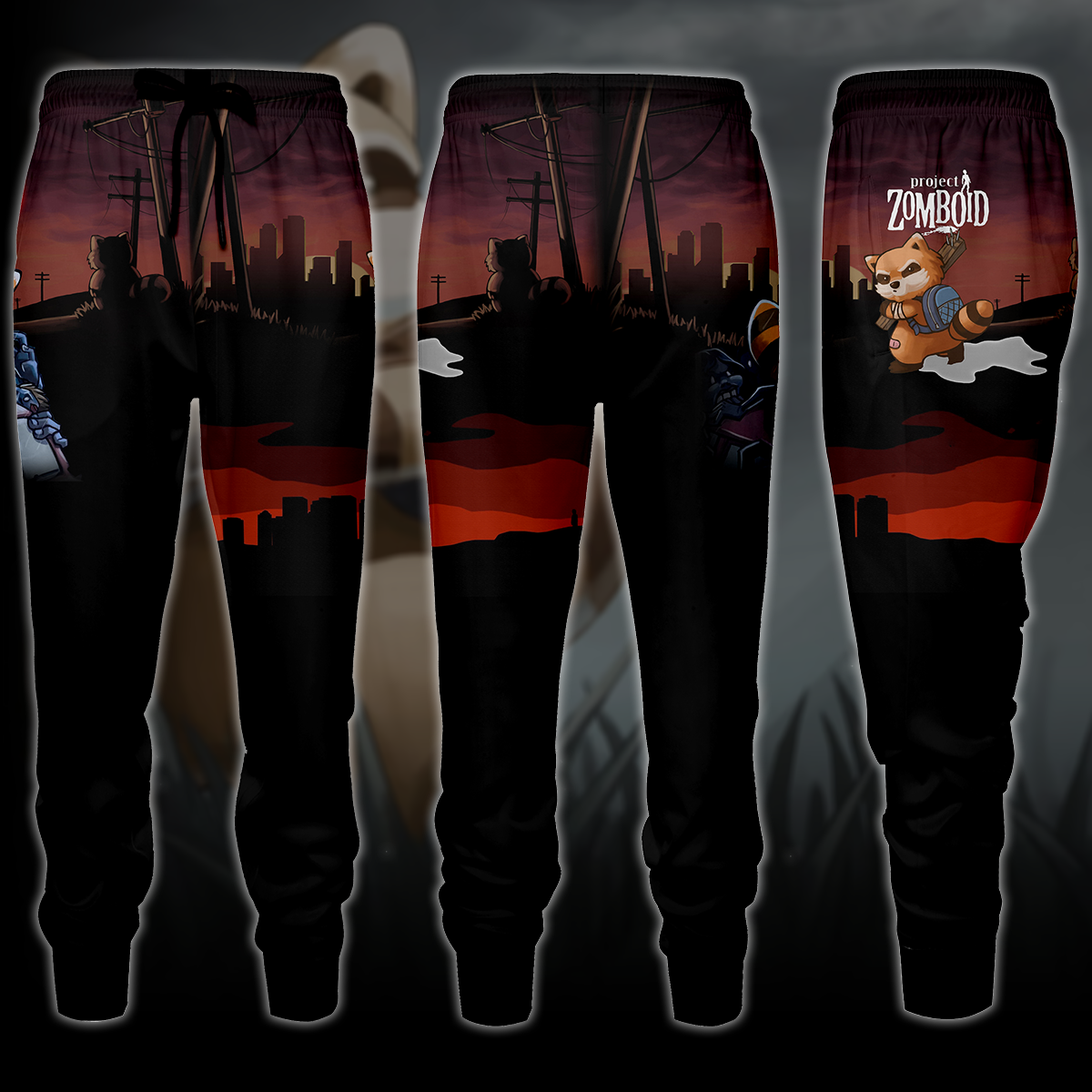 Project Zomboid Video Game 3D All Over Printed T-shirt Tank Top Zip Hoodie Pullover Hoodie Hawaiian Shirt Beach Shorts Jogger Joggers