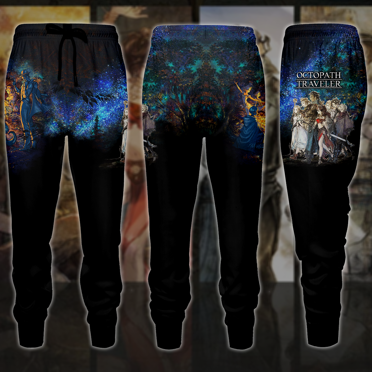 Octopath Traveler II Video Game 3D All Over Printed T-shirt Tank Top Zip Hoodie Pullover Hoodie Hawaiian Shirt Beach Shorts Jogger Joggers