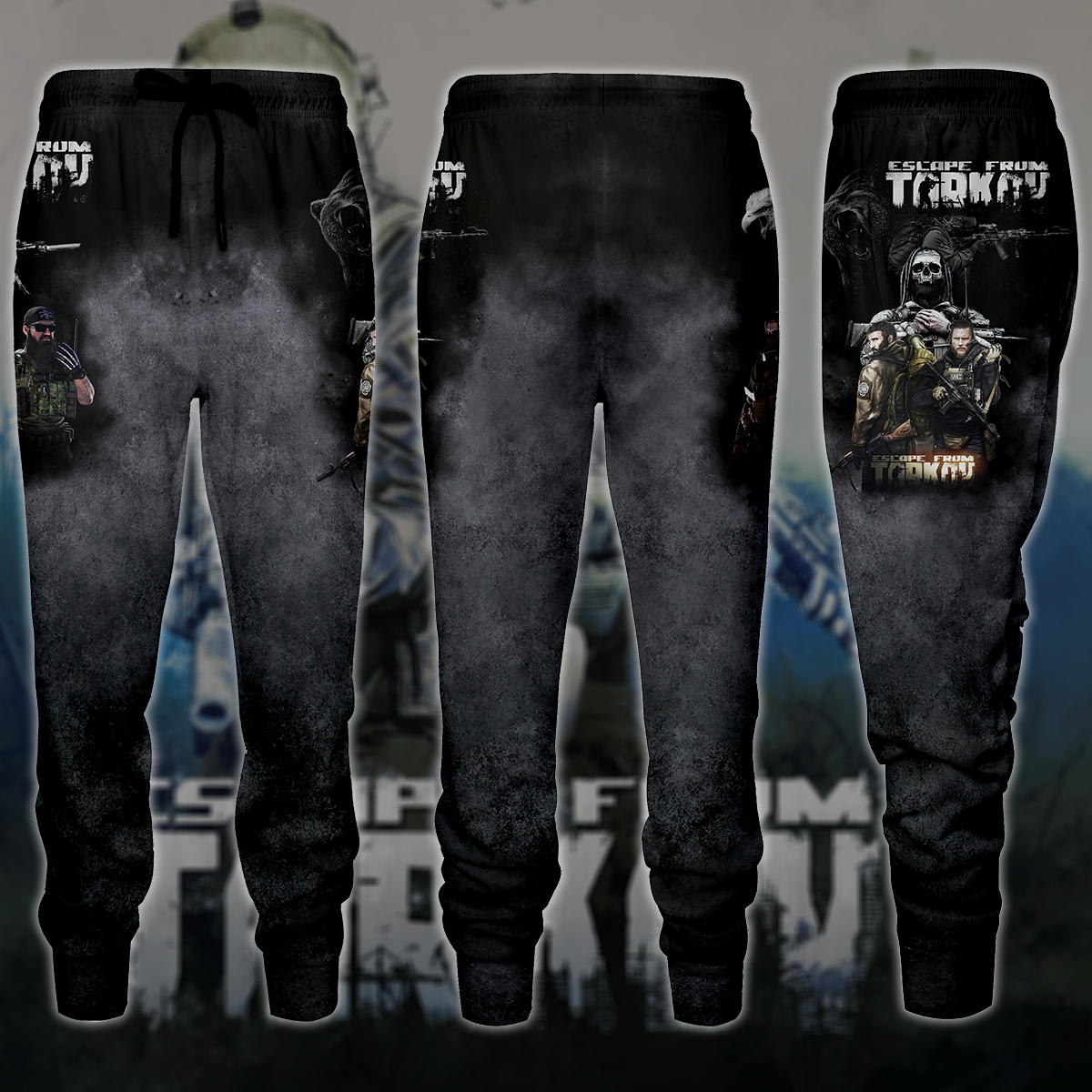 Escape From Tarkov Video Game 3D All Over Printed T-shirt Tank Top Zip Hoodie Pullover Hoodie Hawaiian Shirt Beach Shorts Jogger Joggers