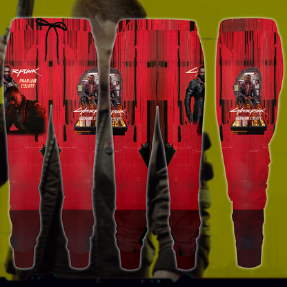 Cyberpunk 2077: Phantom Liberty Video Game All Over Printed T-shirt Tank Top Zip Hoodie Pullover Hoodie Hawaiian Shirt Beach Shorts Joggers Joggers