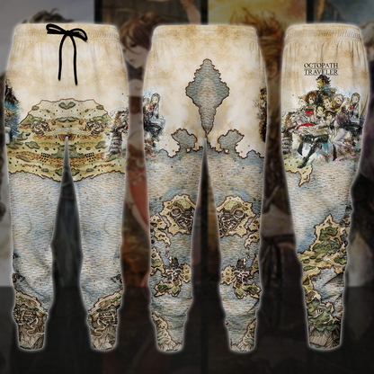 Octopath Traveler 2 Video Game 3D All Over Printed T-shirt Tank Top Zip Hoodie Pullover Hoodie Hawaiian Shirt Beach Shorts Jogger Joggers