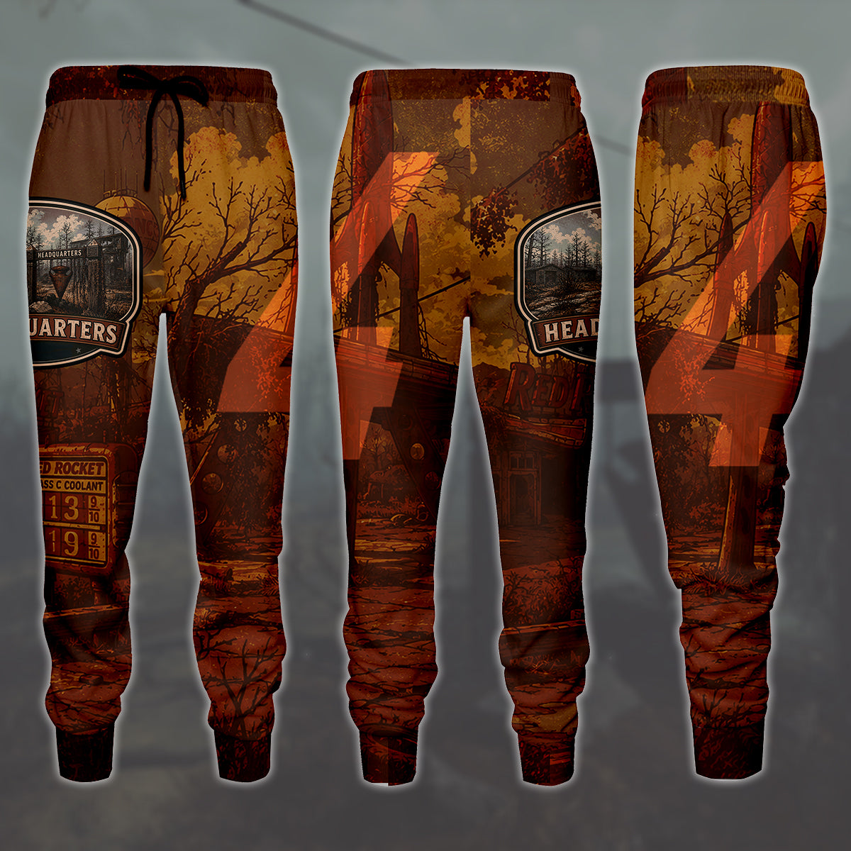 Fallout 4 Vintage National Park Style Video Game All Over Printed T-shirt Tank Top Zip Hoodie Pullover Hoodie Hawaiian Shirt Beach Shorts Joggers