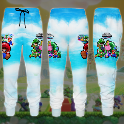 Super Mario Bros. Wonder Video Game All Over Printed T-shirt Tank Top Zip Hoodie Pullover Hoodie Hawaiian Shirt Beach Shorts Joggers Joggers