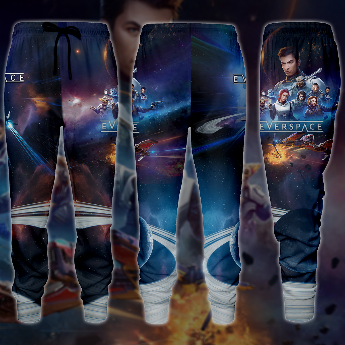 Everspace 2 Video Game 3D All Over Printed T-shirt Tank Top Zip Hoodie Pullover Hoodie Hawaiian Shirt Beach Shorts Jogger Joggers
