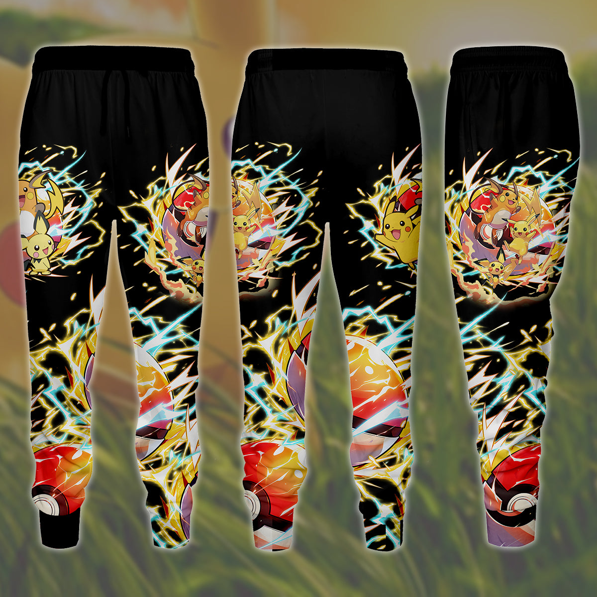 Pikachu Evolution Video Game All Over Printed T-shirt Tank Top Zip Hoodie Pullover Hoodie Hawaiian Shirt Beach Shorts Joggers Joggers