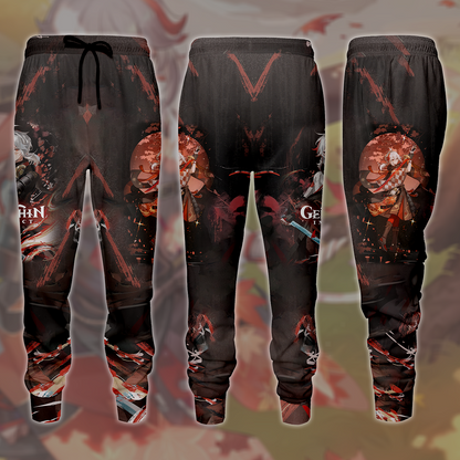 Genshin Impact Kaedehara Kazuha Video Game All Over Printed T-shirt Tank Top Zip Hoodie Pullover Hoodie Hawaiian Shirt Beach Shorts Joggers Joggers