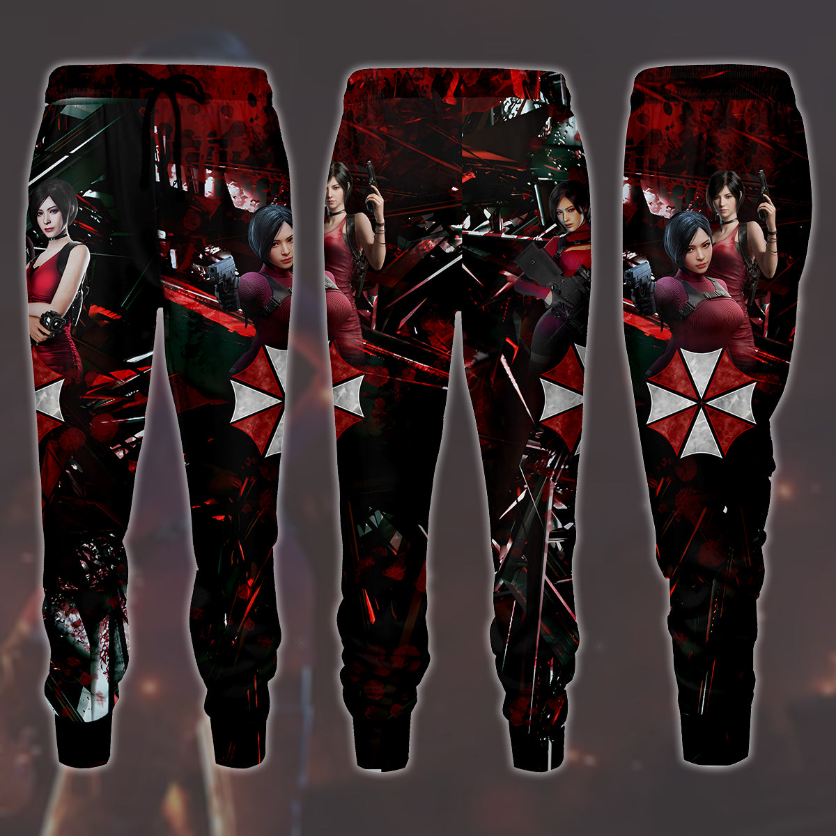 Resident Evil Ada Wong Video Game All Over Printed T-shirt Tank Top Zip Hoodie Pullover Hoodie Hawaiian Shirt Beach Shorts Joggers