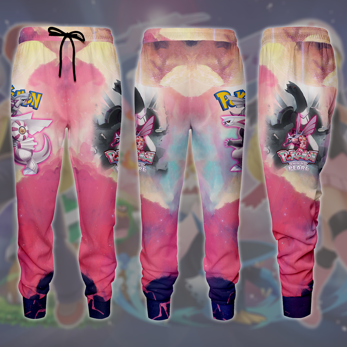 Pokemon Shining Pearl Video Game All Over Printed T-shirt Tank Top Zip Hoodie Pullover Hoodie Hawaiian Shirt Beach Shorts Joggers Joggers