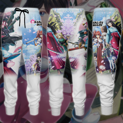 Sakura Wars Video Game 3D All Over Printed T-shirt Tank Top Zip Hoodie Pullover Hoodie Hawaiian Shirt Beach Shorts Jogger Joggers