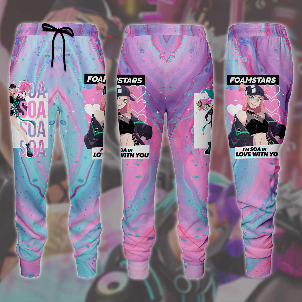 Foamstars Video Game All Over Printed T-shirt Tank Top Zip Hoodie Pullover Hoodie Hawaiian Shirt Beach Shorts Joggers Joggers