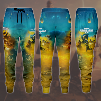 Helldivers 2 Video Game All Over Printed T-shirt Tank Top Zip Hoodie Pullover Hoodie Hawaiian Shirt Beach Shorts Joggers Joggers