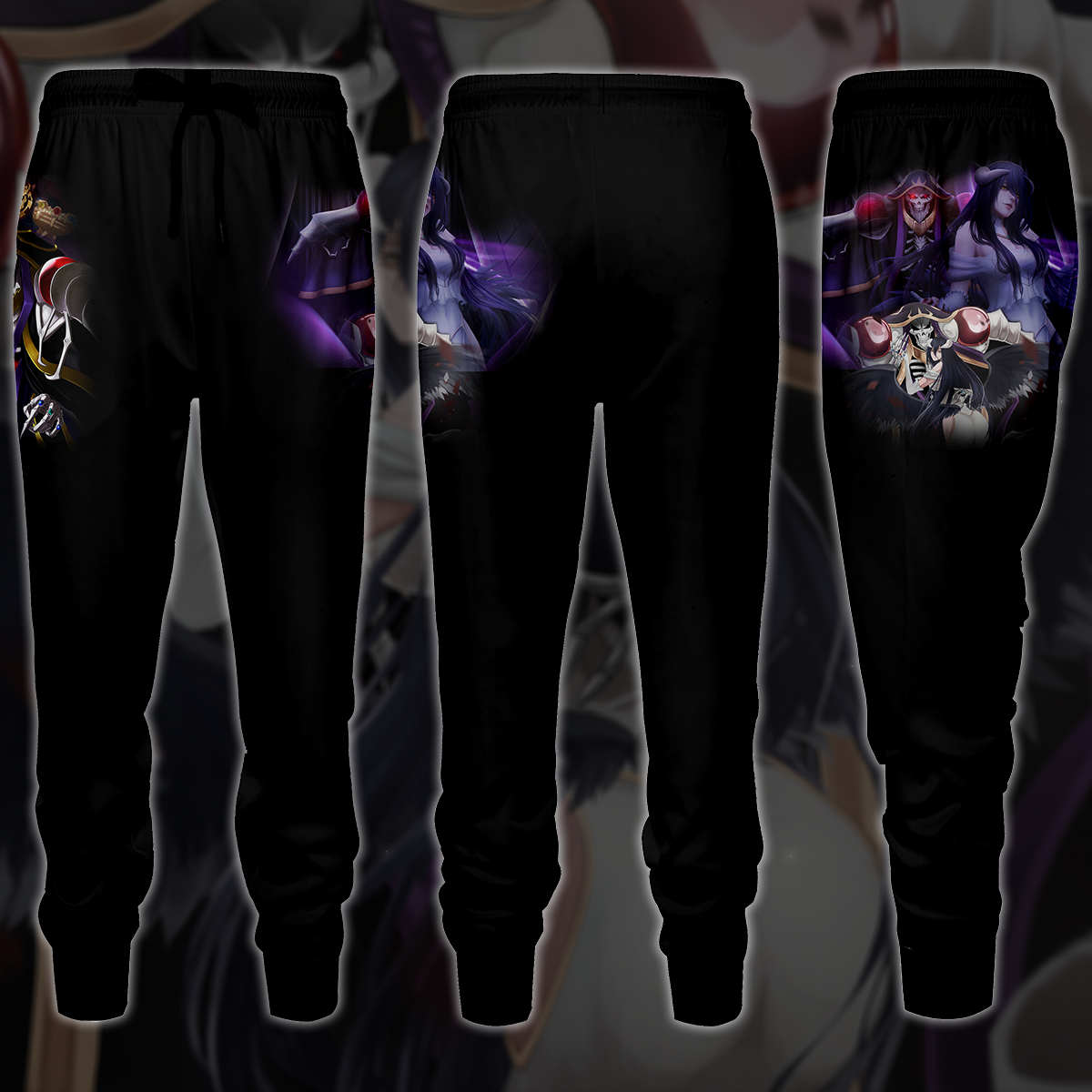Overlord Ainz Ooal Gown and Albedo Anime Manga 3D All Over Print T-shirt Tank Top Zip Hoodie Pullover Hoodie Hawaiian Shirt Beach Shorts Jogger Joggers