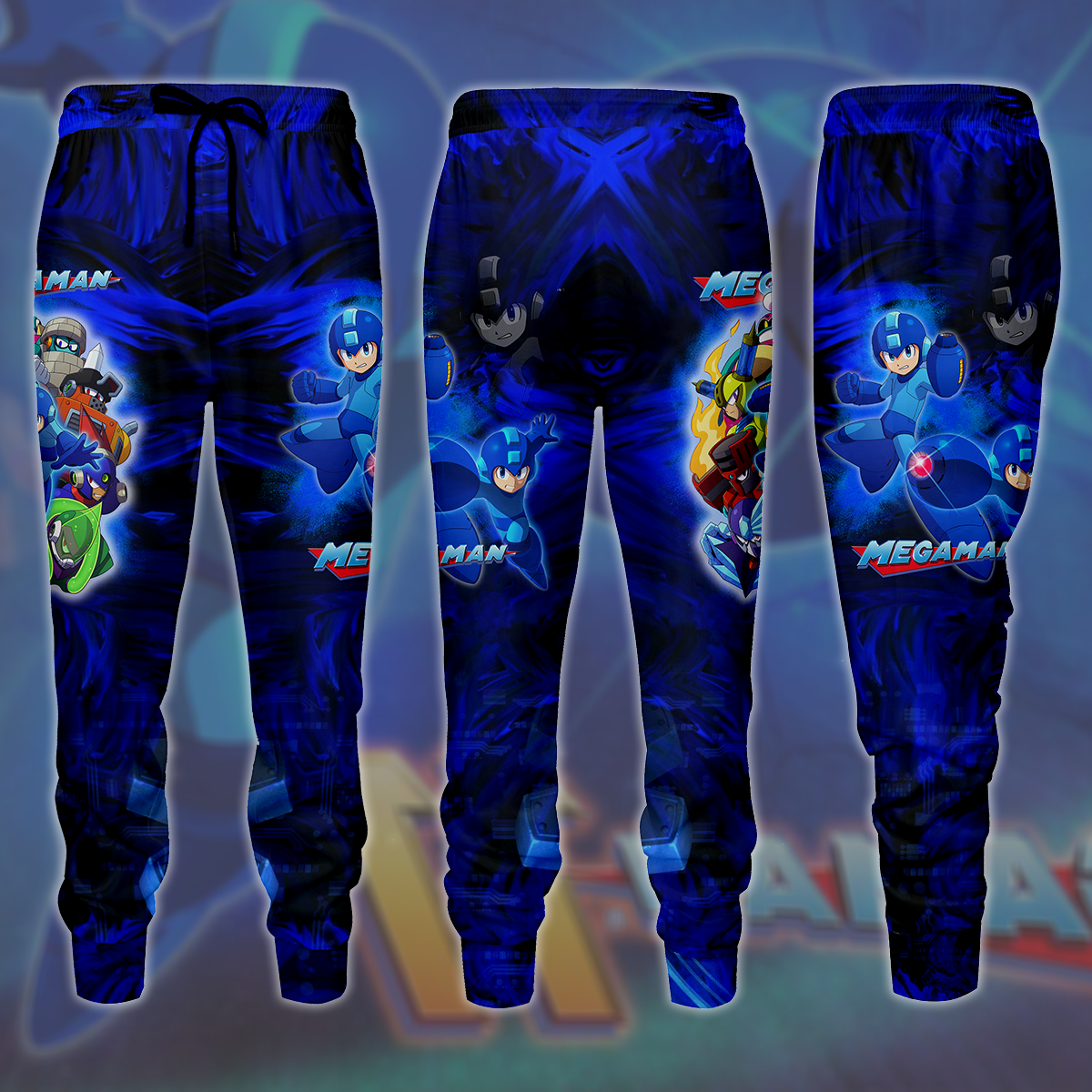 Mega Man Video Game All Over Printed T-shirt Tank Top Zip Hoodie Pullover Hoodie Hawaiian Shirt Beach Shorts Joggers Joggers