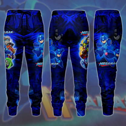 Mega Man Video Game All Over Printed T-shirt Tank Top Zip Hoodie Pullover Hoodie Hawaiian Shirt Beach Shorts Joggers Joggers