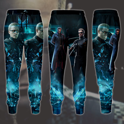 Resident Evil Albert Wesker Video Game All Over Printed T-shirt Tank Top Zip Hoodie Pullover Hoodie Hawaiian Shirt Beach Shorts Joggers