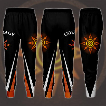 Digimon Crest Of Courage Video Game All Over Printed T-shirt Tank Top Zip Hoodie Pullover Hoodie Hawaiian Shirt Beach Shorts Joggers Joggers