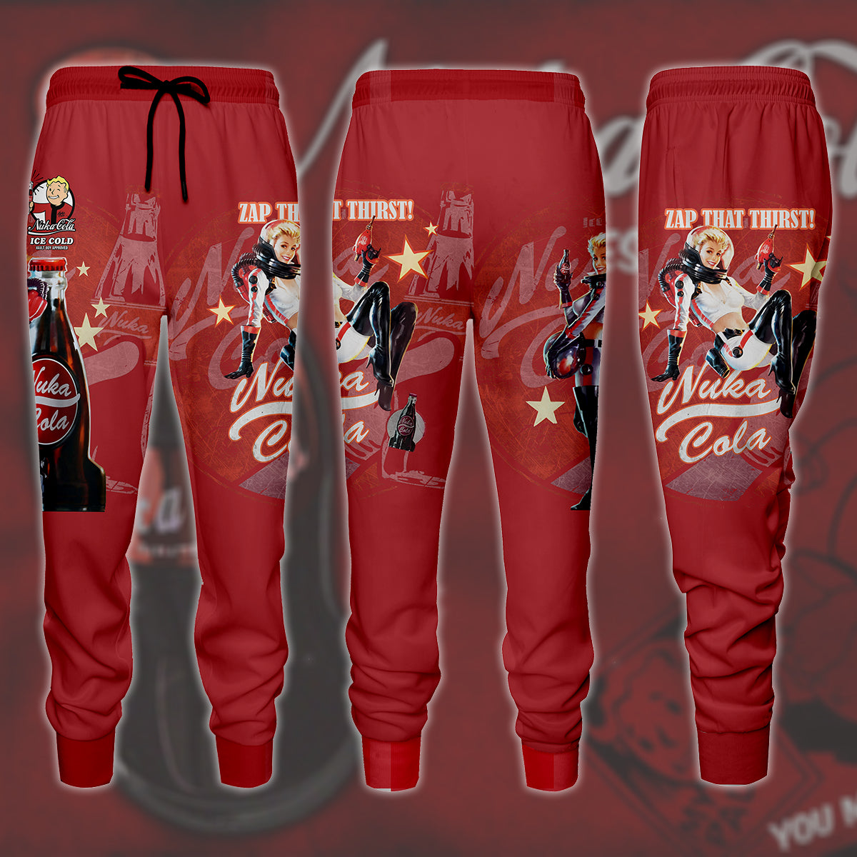 Fallout Nuka-Cola Video Game All Over Printed T-shirt Tank Top Zip Hoodie Pullover Hoodie Hawaiian Shirt Beach Shorts Joggers