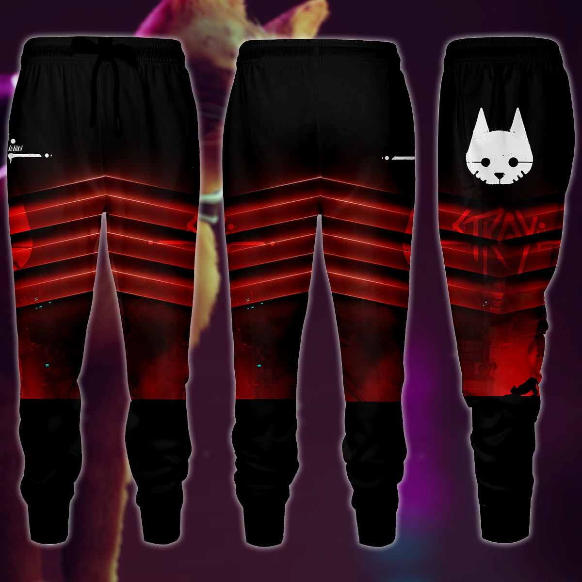 Stray Video Game 3D All Over Print T-shirt Tank Top Zip Hoodie Pullover Hoodie Hawaiian Shirt Beach Shorts Jogger Joggers