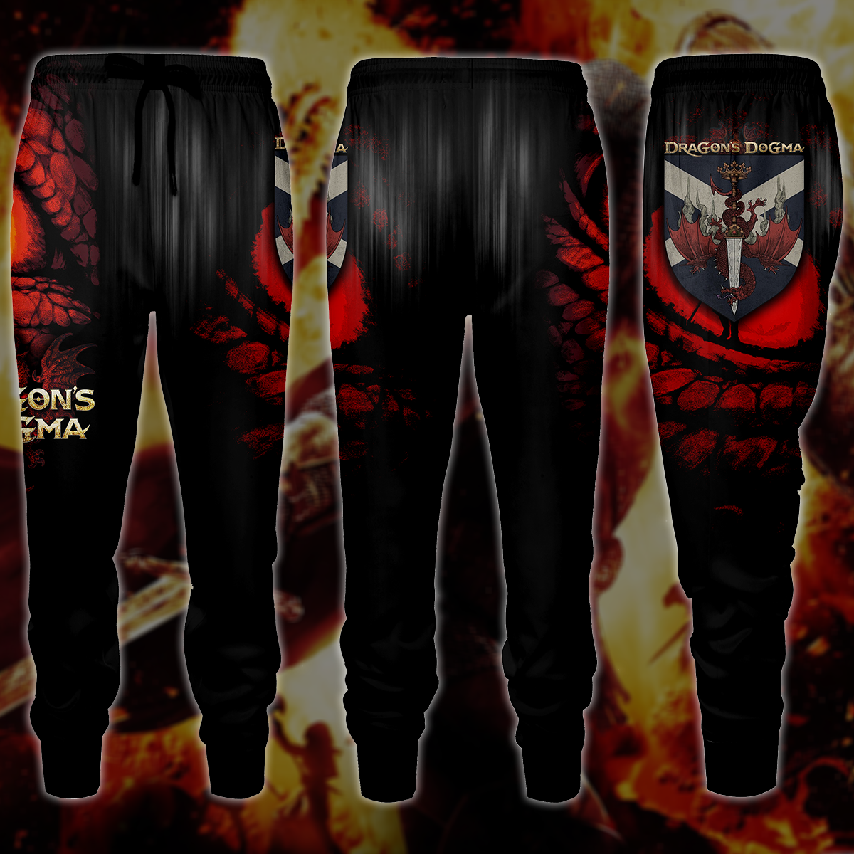 Dragon's Dogma Video Game 3D All Over Printed T-shirt Tank Top Zip Hoodie Pullover Hoodie Hawaiian Shirt Beach Shorts Jogger Joggers