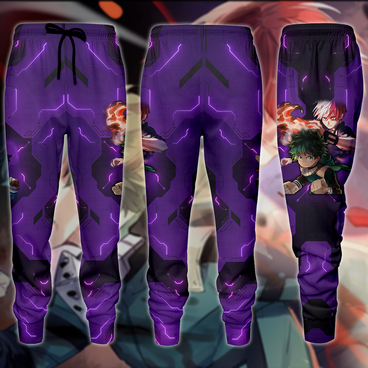 My Hero Academia: Deku x Todoroki 3D All Over Print T-shirt Tank Top Zip Hoodie Pullover Hoodie Hawaiian Shirt Beach Shorts Jogger Joggers